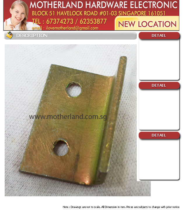 vin brass angle bracket