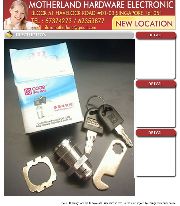 CamCode camlock 25mm 103A-25 ( C