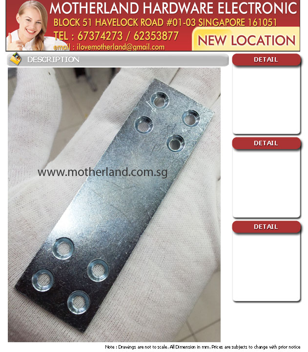 flat bracket galvanized